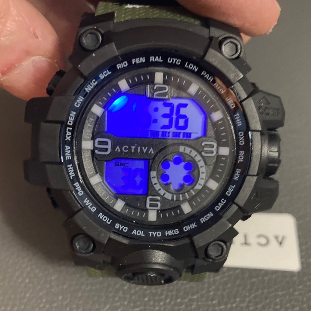 Activa Endurance X Invicta Men's Digital Watch - 54.5mm.Camo Green (ACW435-004) - Picture 3 of 6